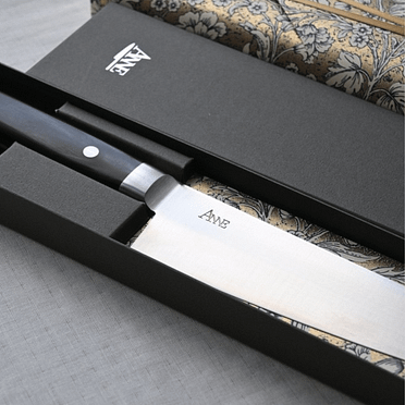 牛刀包丁180mm（ステンレス）黒 | ANNE-knife